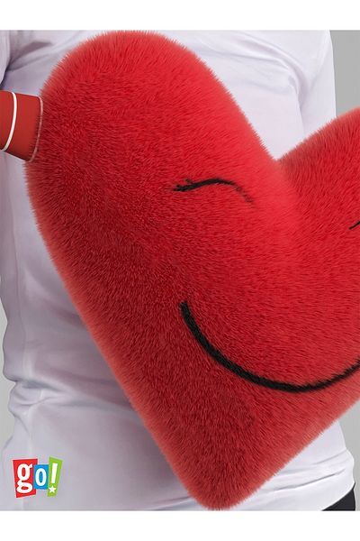 Go Toys Hugging Heart Plush Teddy Bear Pillow 64 CM