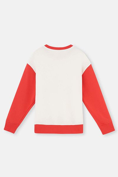 Dagi Ecrufarbenes Unisex-Sweatshirt mit Mickey-Mouse-Print
