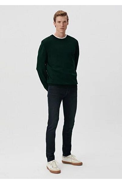 Mavi M0042485831 - James Deep Oily Green Luix Black Μαύρο Παντελόνι