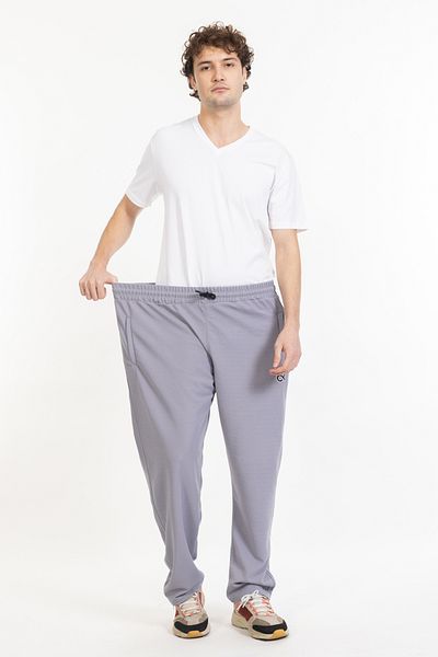 TAMPAP Pantaloni de trening pentru bărbați de mărime mare cu fermoar de buzunar Blr-08