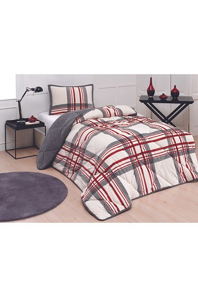 Merinos Wera Red Single Comforter Quilt Set