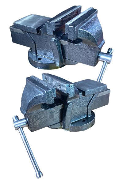 DynamicTech Profesyonel 150 Mm Dövme Çelik Sabit Tezgah Masa Mengenesi