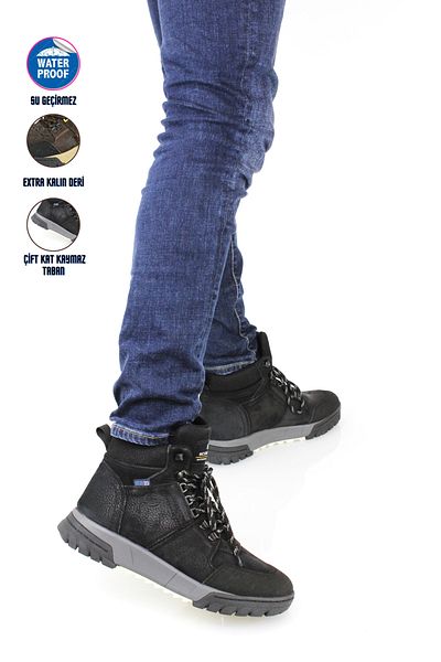 Scootland Men's Sports Style Waterproof Trekking Winter Boots