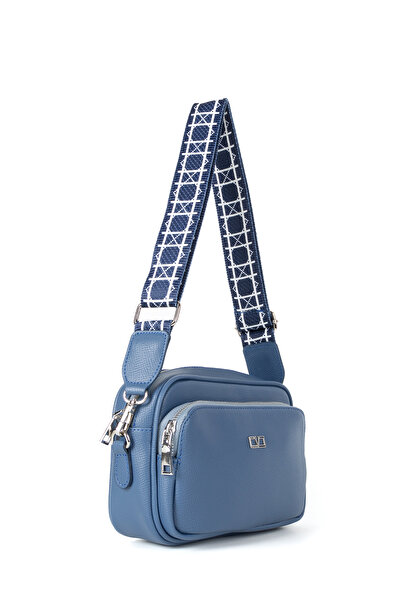 HNB ÇANTA Γυναικεία τσάντα ώμου Blue Cross Strap - Mv025