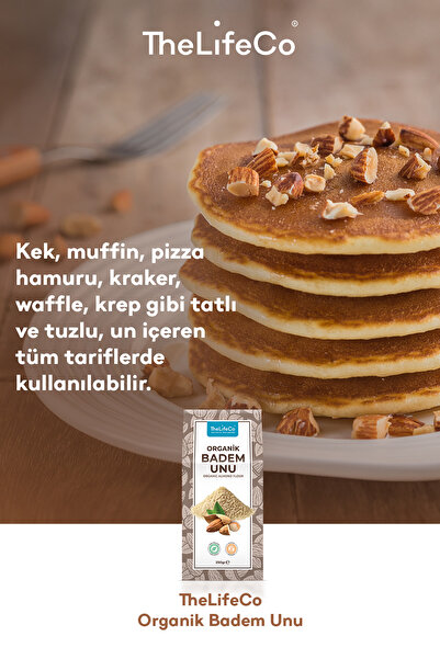 The LifeCo Organik Badem Unu 250 g (GLÜTENSİZ, VEGAN)