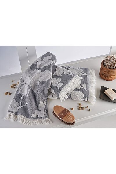 Marie Claire Anthracite Vera Set of 3 - Jacquard Indentern
