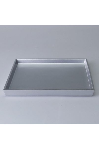 Selim Diora Square Large Tray Silver