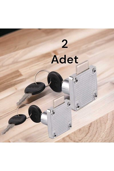 ÇEÇEN HOME Square Drawer Cabinet Lock (2 PCS)