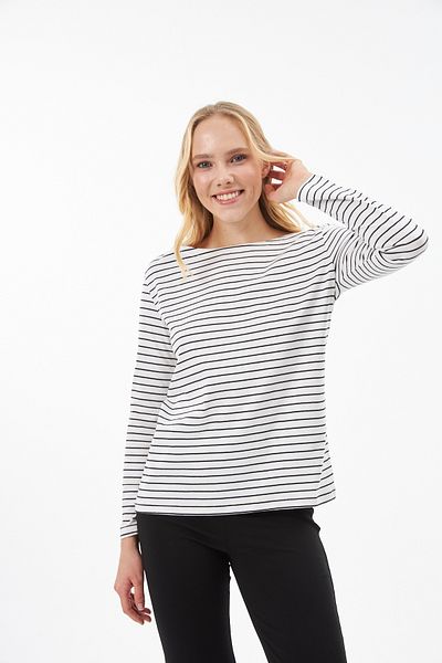 Elegant Design London White Black Striped