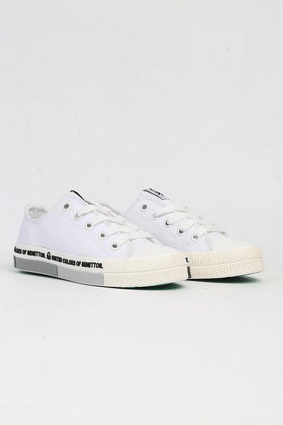 Benetton ® |   BN-70019 - 3409 Alb Negru-Pantofi sport pentru copii
