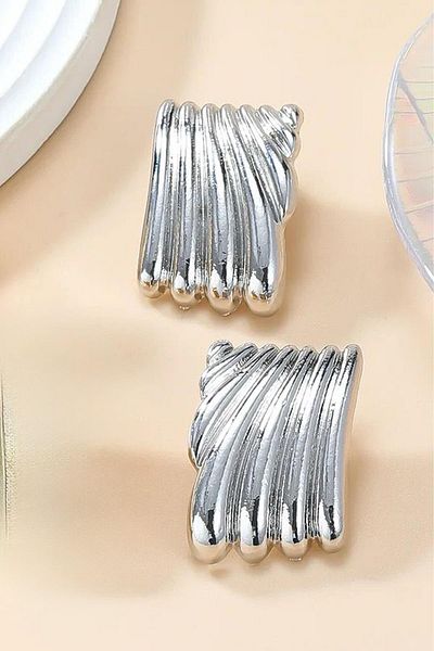 BAHELS Silver Plate Model Hailey Earrings