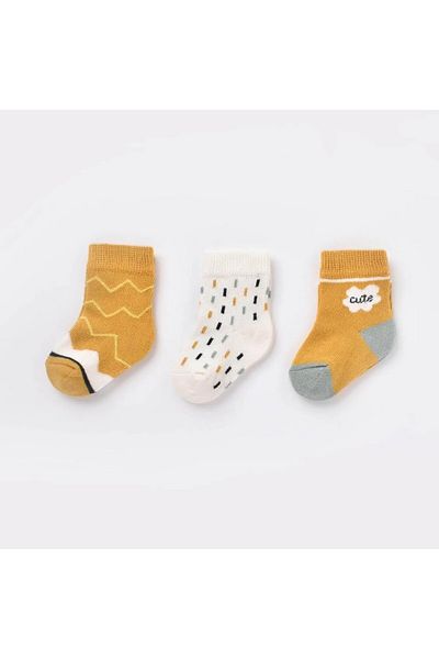 Biorganic Cute 3-Pack Baby Socks 68448