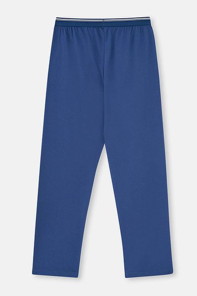 Dagi Pantalon de pijama unic albastru cu talie elastică