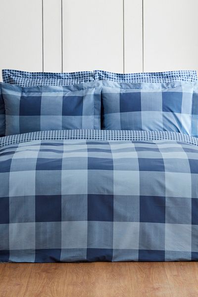 Sarah Anderson Комплект завивки York Single Duvet, цвят индиго