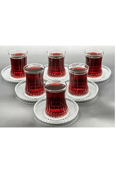 adana avm Elysia Çay Bardağı Çay Takımı Seti 12 Parça Çay-6 Kişilik