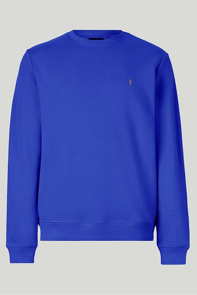 COMBİNE MİCHAİL Blue Color Basic Crew Neck Relaxed Regular Men's Sweatshirt