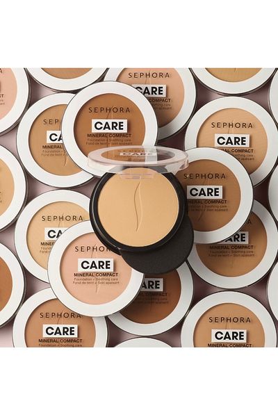 SEPHORA Mineral Compact for Dry Oily Combination Skin - Soothing Foundation 10gr
