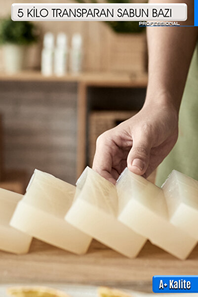 FANTASTİK SANAT ATÖLYESİ A+ Kalite Şeffaf Transparan (Transparent) Sabun Bazı - 5 Kilogram