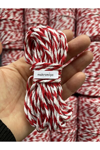 Makromİps MAKROME (10 metre) HEDİYE PAKETLEME MARTENİÇKA BİLEKLİK SÜSLEME İPİ