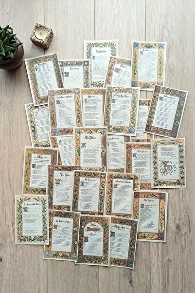 Mona Craftist 27 Adet Eskitme Vintage Kitap Sayfası Scrapbook Kağıt Seti Bull...