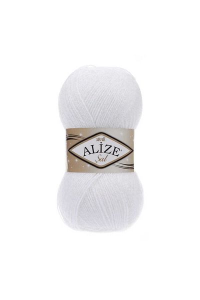 Alize SHALS SIM 55 WHITE 5 PIECES OF HAND KNITTING STRING
