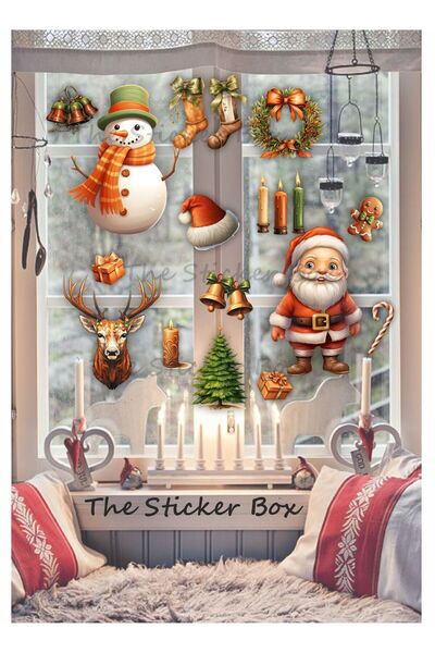 Think And Print Χαριτωμένος Άγιος Βασίλης, Σετ αυτοκόλλητων για την Πρωτοχρον...