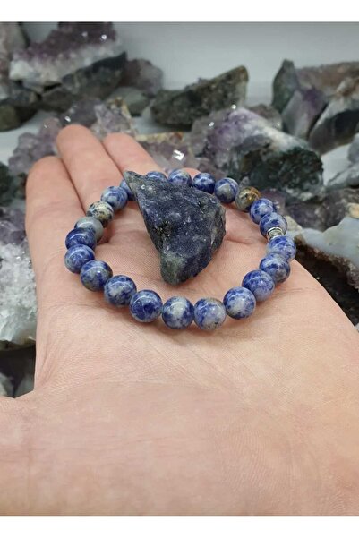 DOĞAL TAŞ CENNETİ SODALITE 8MM NATURAL STONE BRACELET CERTIFIED