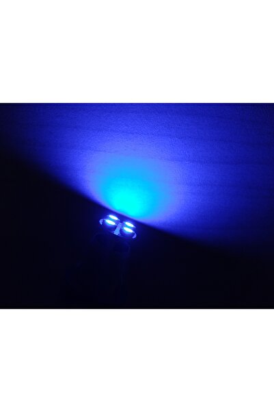 DNZSM T10 Dipsiz Led Ampul (4 ÇİPLİ) Mavi 12v (2ADET FİYATI) T10 Gösterge, Pa...