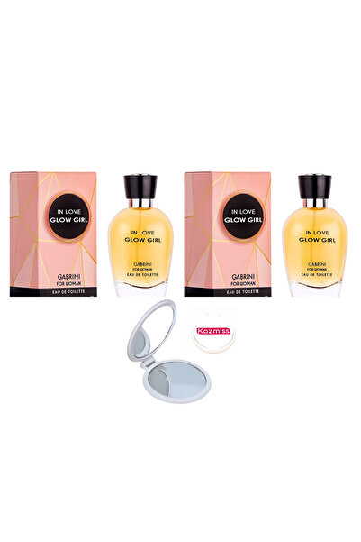 Gabrini ın love glow girl Kadın Parfüm 100 Ml 2x adet + kozmiss ayna hediye