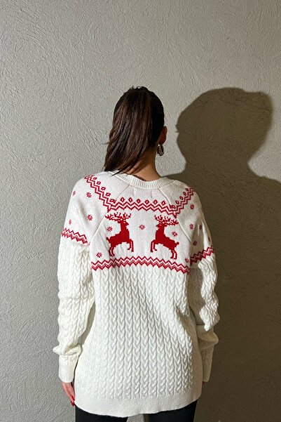 Seda Yalçın Atelier Ecru Crew Neck Knitted Knitwear Sweater