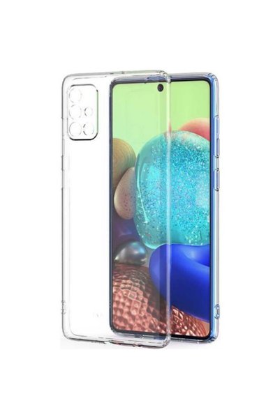 Başkenttekno Samsung Galaxy A21 Protected Transparent Soft Silicone