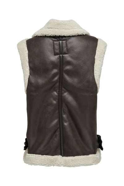 ONLY OnlBetty Faux Wildleder Kürklü Yelek 15304239