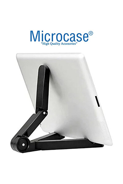 Microcase Lenovo Tab M10 FHD Rel TB-X605LC Tablet Çanta+Türkçe Bt Klavye+Mouse+Tablet Standı -Siyah AL8126