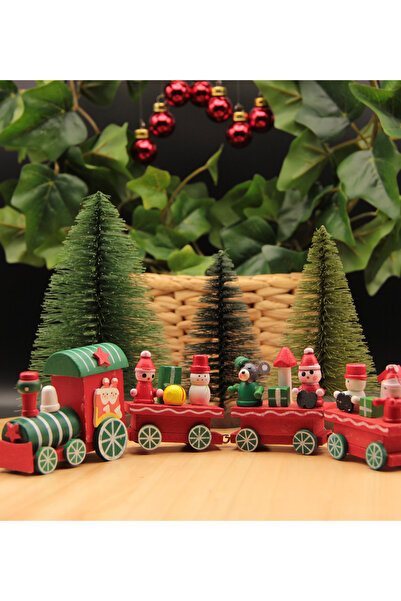 HEDİYEBİZİZ Yılbaşı Treni Ahşap Noel Christmas