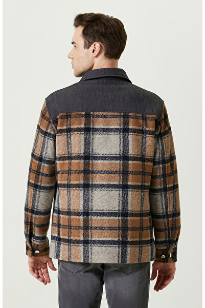 Network İndigo Gömlek Yaka Ekose Mont