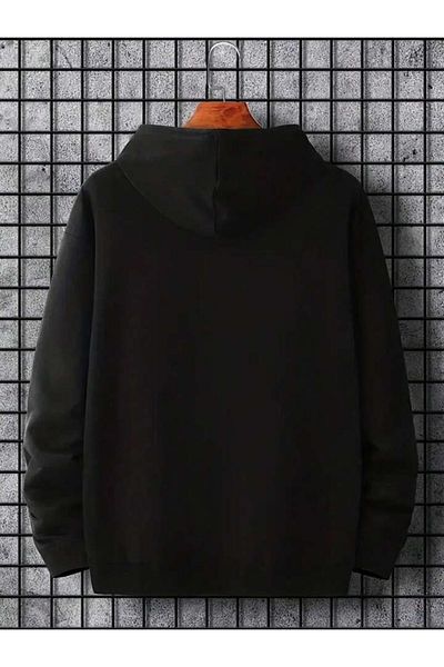 Boi Hanorac Prism Deer - Hanorac gros supradimensionat cu imprimeu negru