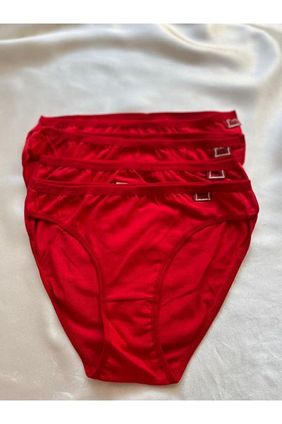 Nashira Chiloți Bikini Tutku Culoarea Roșie Pachet 4 Bucăți
