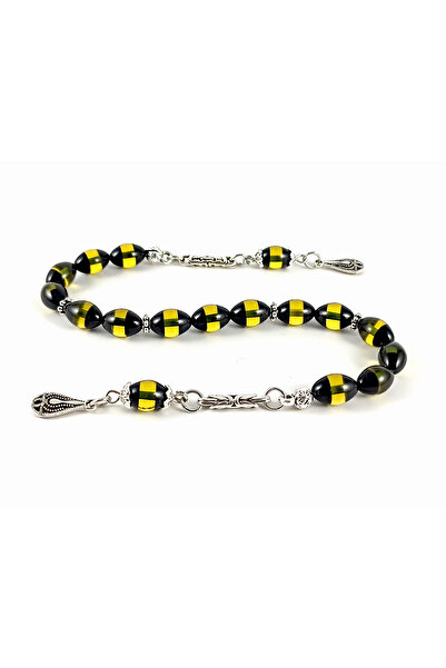 Selderesi Zaza Model Sürmeli Tesbih Toz Kehribar Püsküllü Tespih