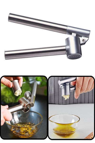 Bayev Koncıs Stainless Steel Garlic Crusher Hand Squeezed Ikea Model
