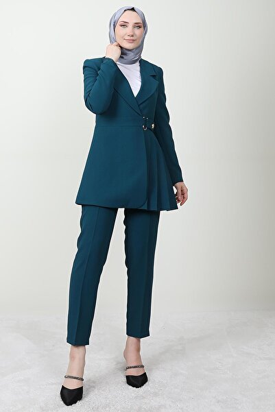 Giza Giyim Pleat Detail Set Petrol