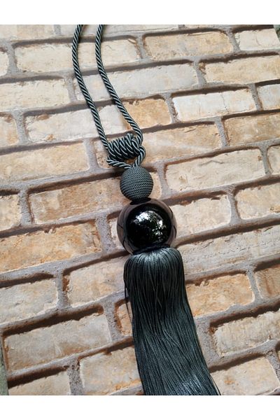 Akcan Anthracite Color Black Metallized Long Bracelet