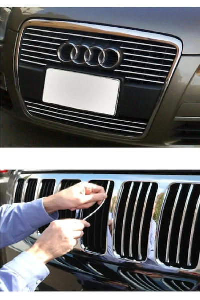 Tiger Marketing 18 Mm 3d Dekoratif Krom Nikelaj Şerit Çıta Panjur Kalın Şerit...