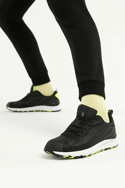 Kinetix Ανδρικά αθλητικά παπούτσια Bret Tx 3Pr Black-Neon Green