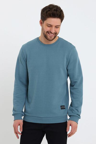 ESPİNA Erkek Bisiklet Yaka Relaxed Regular 3 Iplik Pamuklu Sweatshirt