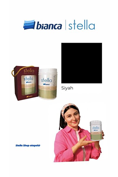 Bianca Stella Su Bazlı Saf Akrilik Boya 500ml - Siyah