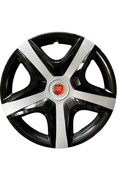 Safran Fıat Logolu 15’ınc 4’lü Siyah Gri Jant Kapağı
