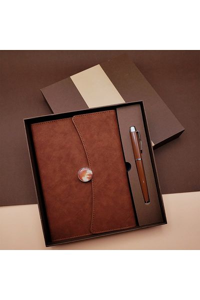 MRShopping Комплект химикалки Mr. Suede Diary с подаръчна кутия със специален дизайн