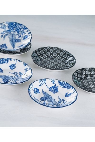 ACAR Porcelain 6-Piece Tea Plate 10.9cm