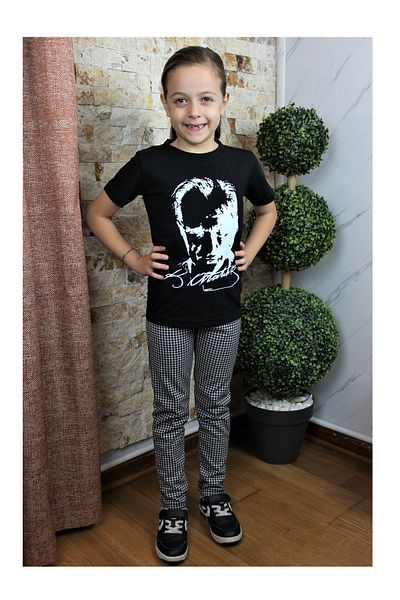 Pisa Art Παιδικό μπλουζάκι Unisex με στάμπα Lakost Fabric Ataturk