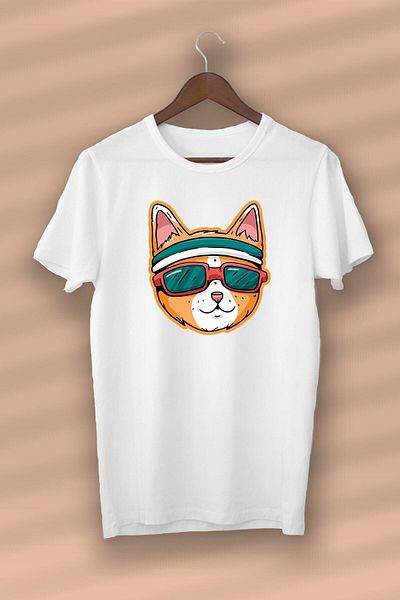 Pisa Art Cute Cat Printed Organic Cotton White -unisex- Γυναικεία-ανδρικά - T-shirt Nux Boutique